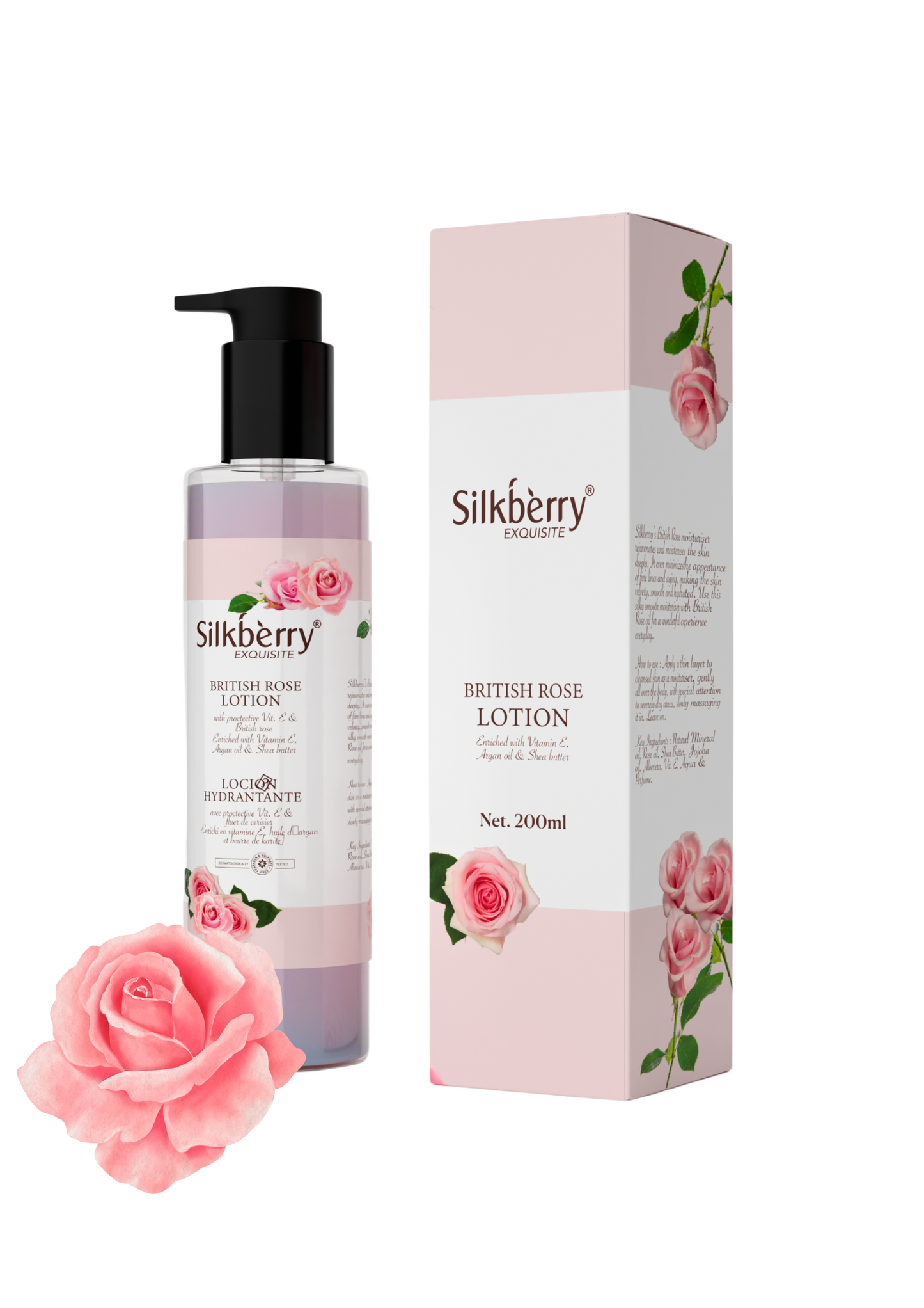 British Rose Body Lotion 200ml