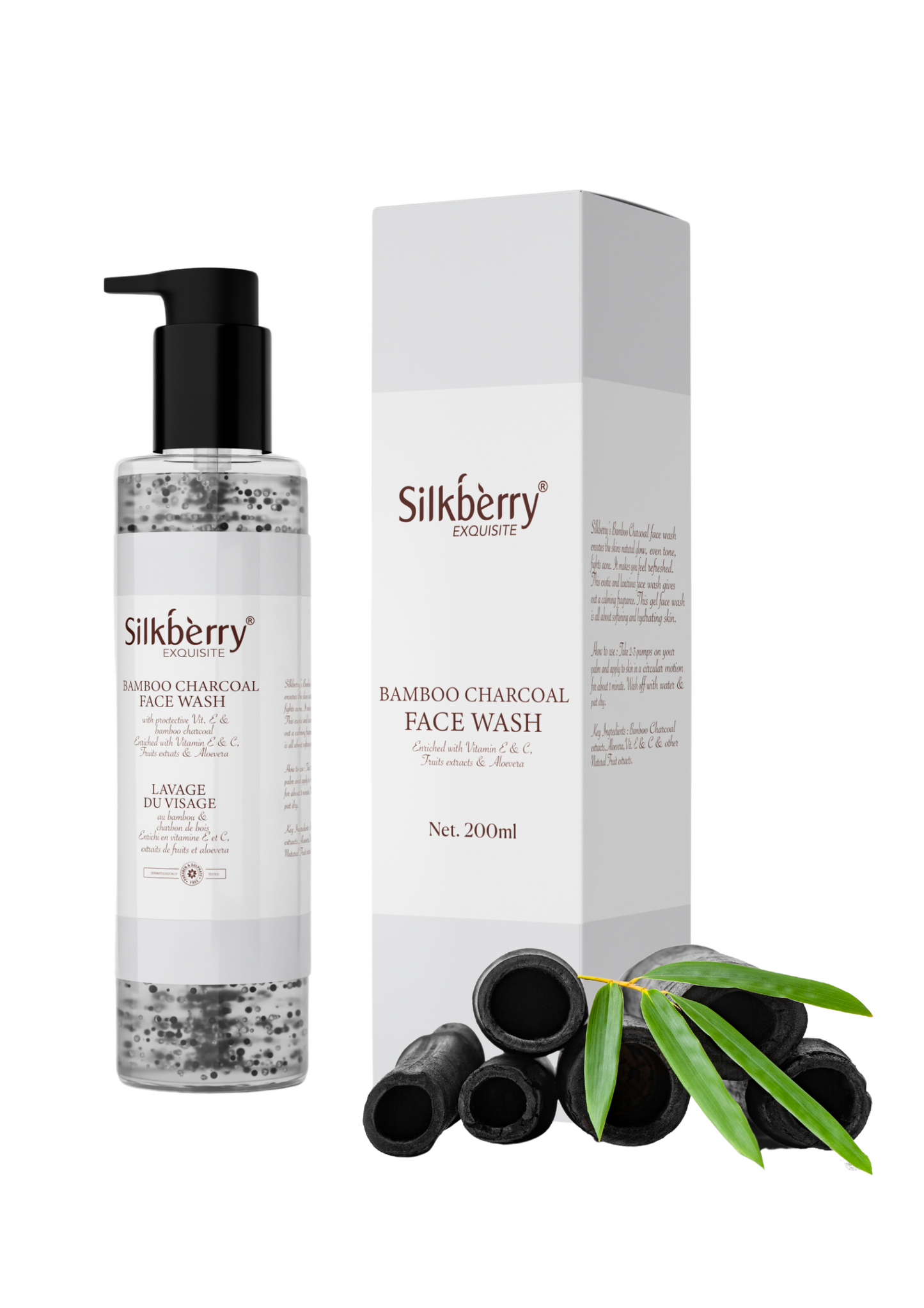 Bamboo Charcoal Face Wash 200ml