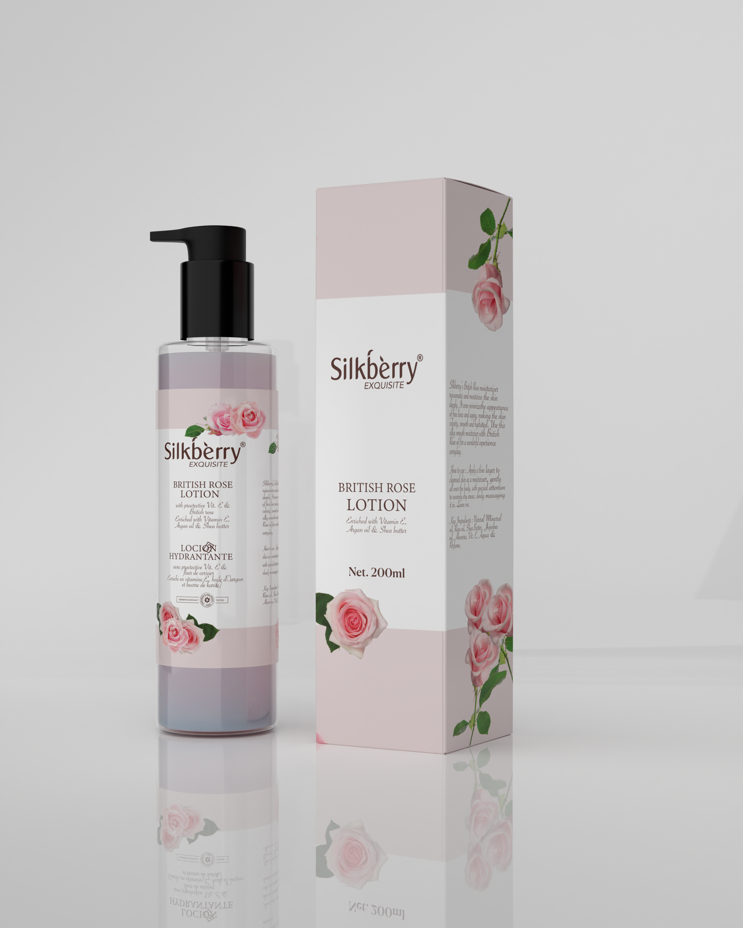 British Rose Body Lotion 200ml