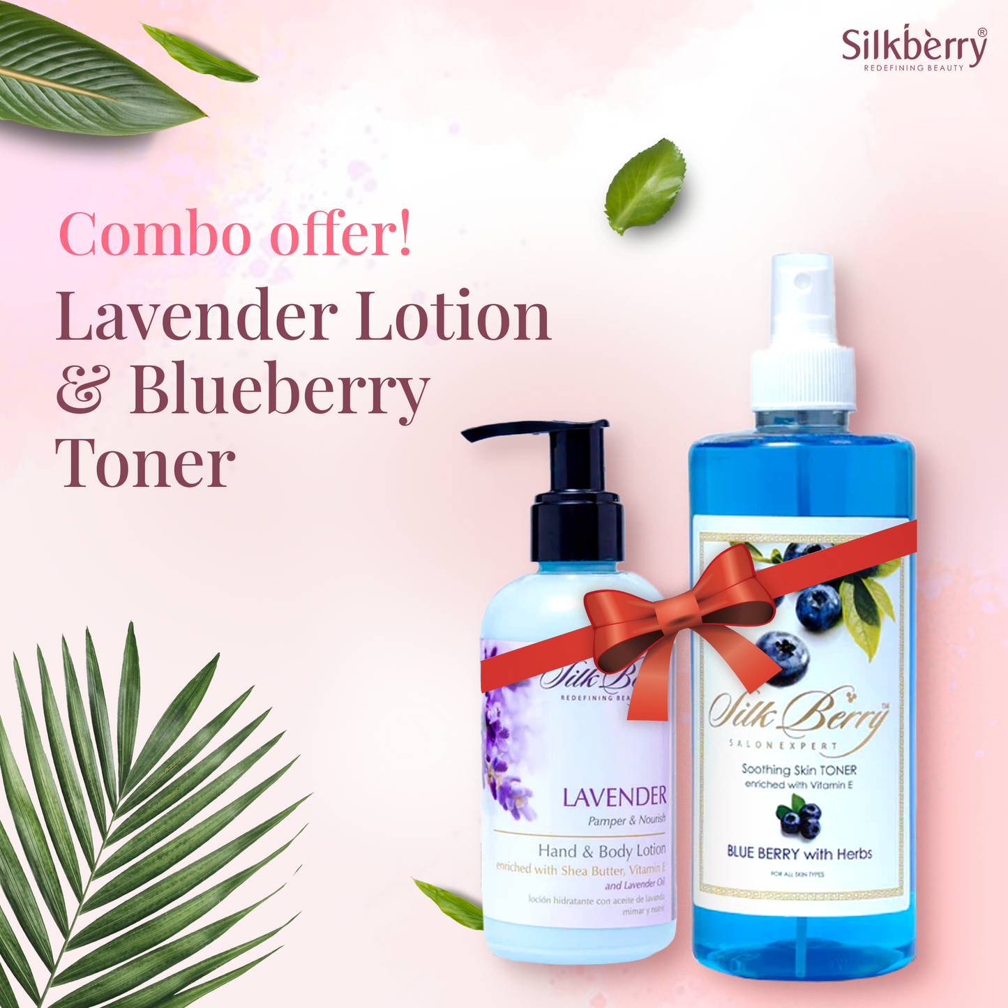 Combo Set Lavender Lotion & Blueberry Toner