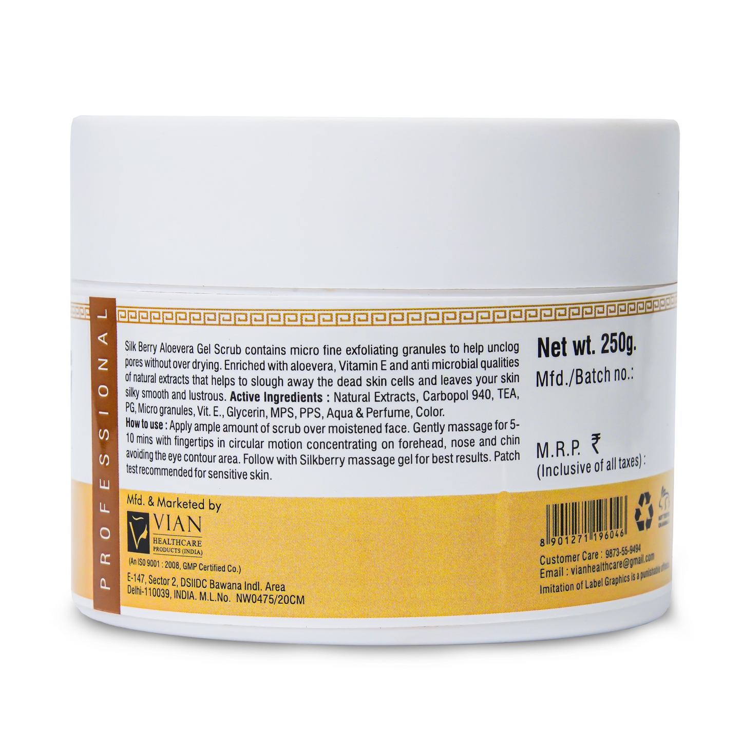 Gold Leaf Aloevera Gel Based Scrub