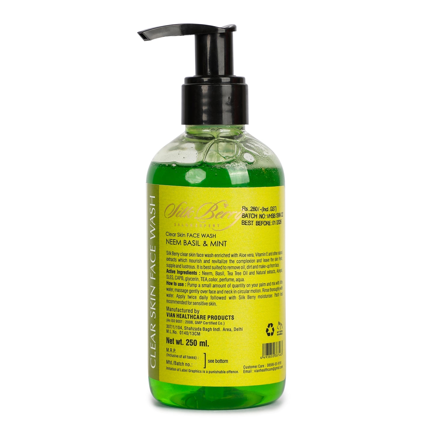 Neem, Basil & Mint Refreshing Face Wash