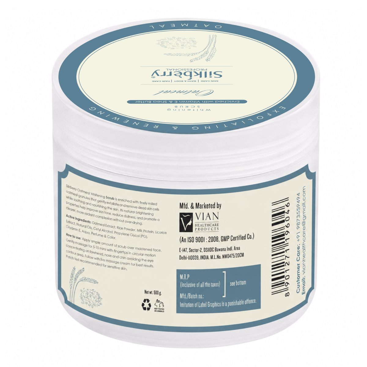 Oatmeal Whitening Scrub 500g