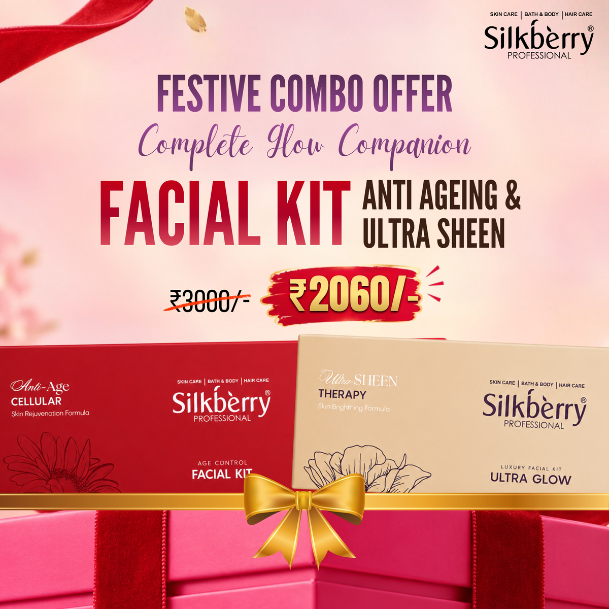 Facial Kit Combo- Anti Agening & Ultra Sheen