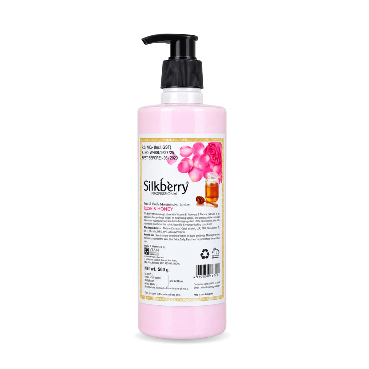 Rose & Honey Moisturizing Body Lotion 500g