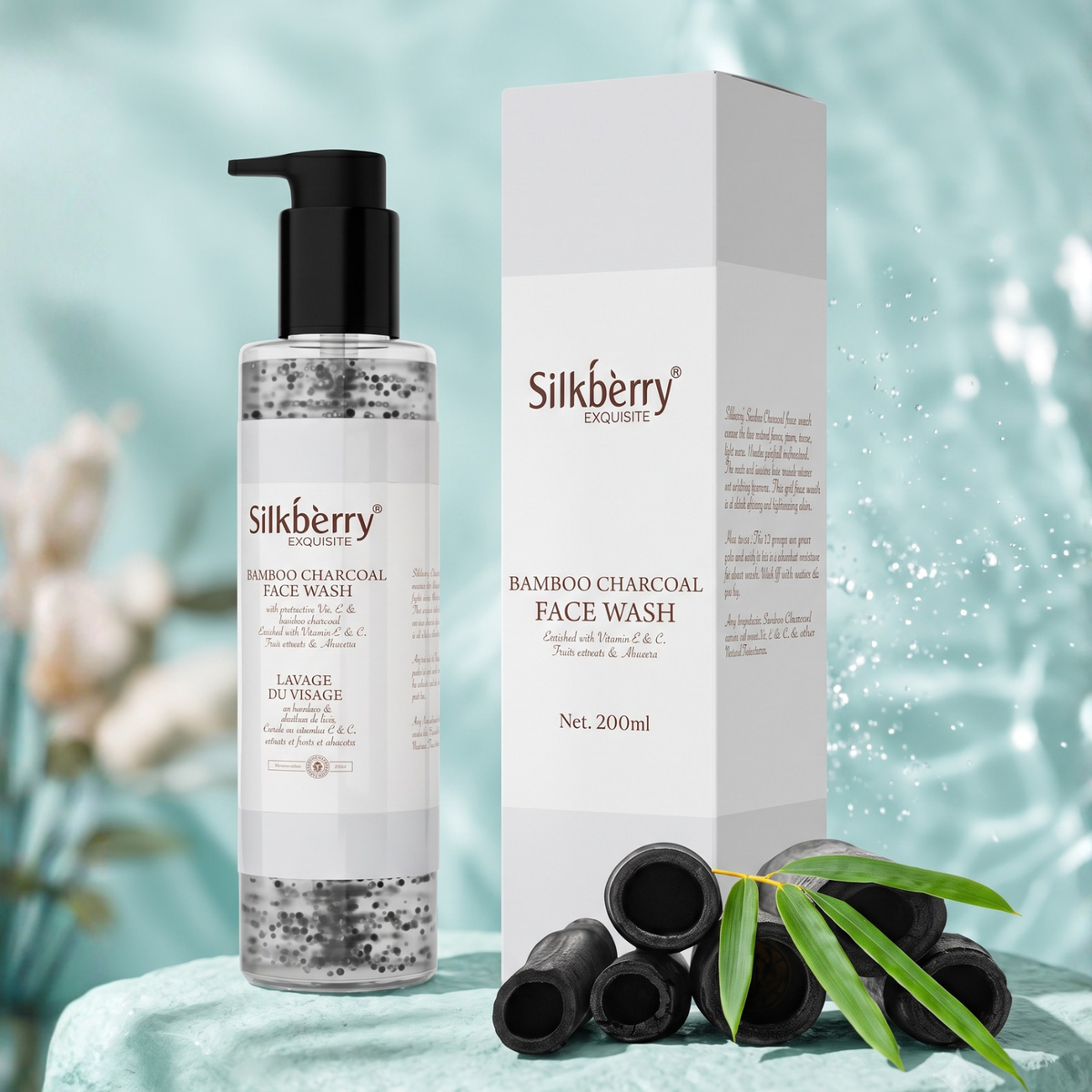 Bamboo Charcoal Face Wash 200ml