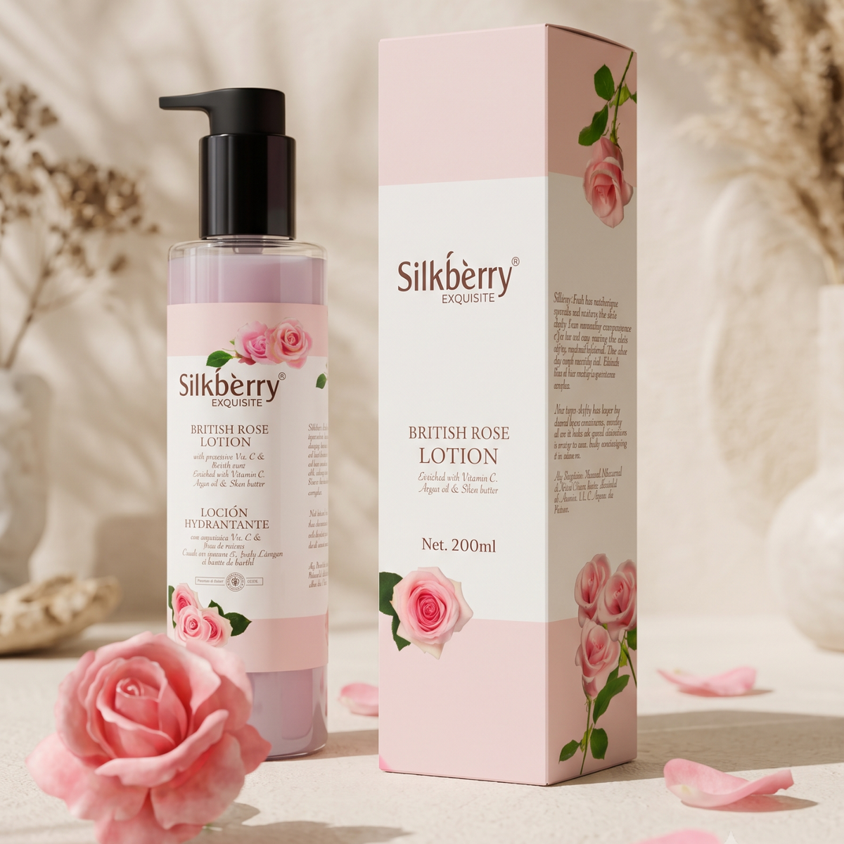 British Rose Body Lotion 200ml