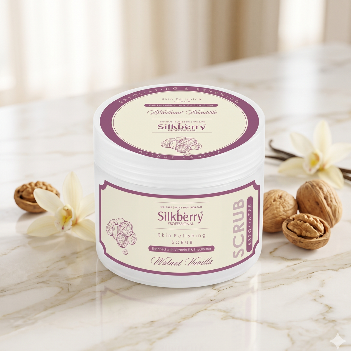 Walnut Vanilla Exfoliating Scrub 500g